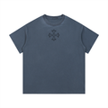 print optimized vintage wash cotton t-shirt