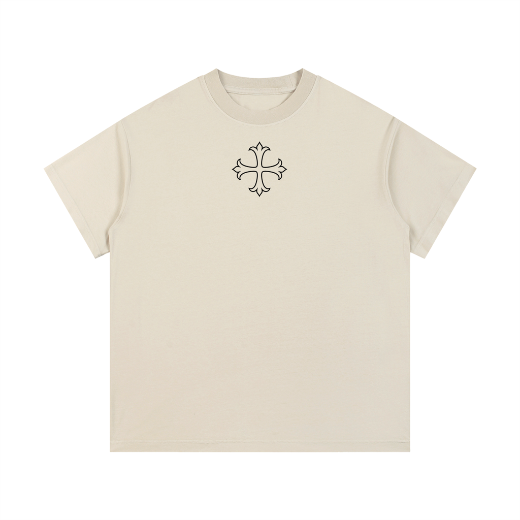 print optimized vintage wash cotton t-shirt