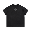 Black crown of thorns vintage wash cotton t-shirt