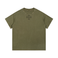 Army Green Crown of thorns vintage wash cotton t-shirt