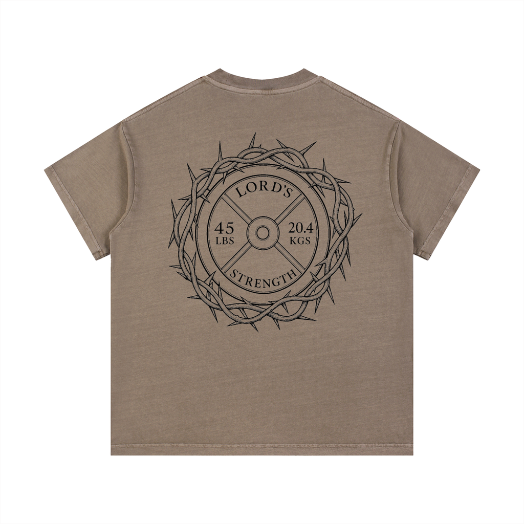 Chocolate crown of thorns vintage wash cotton t-shirt