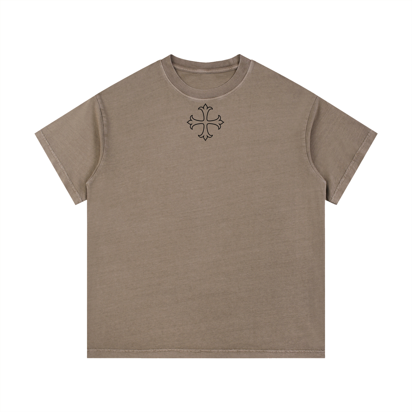 Chocolate crown of thorns vintage wash cotton t-shirt