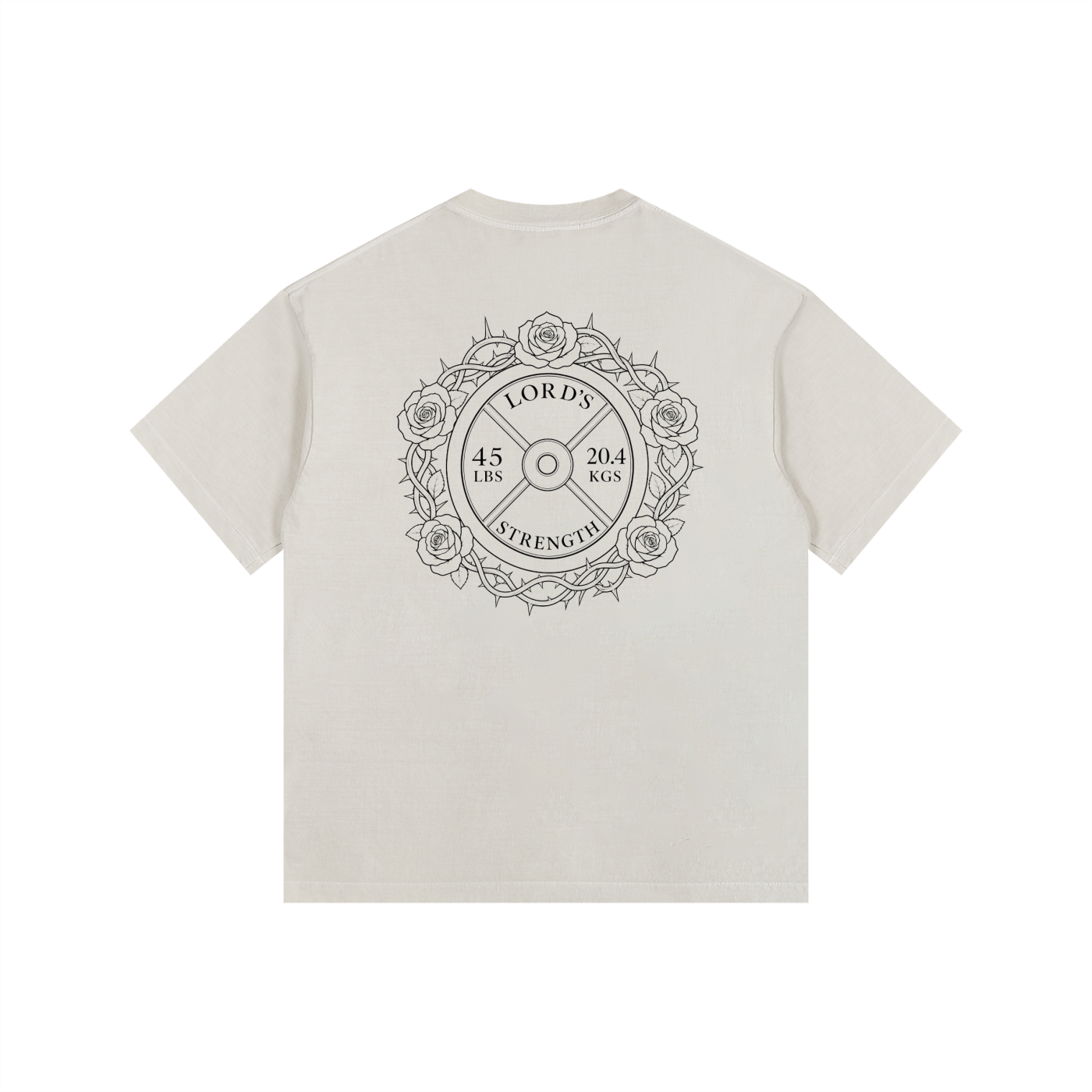 Unisex Roses Oversized Cotton T-Shirt