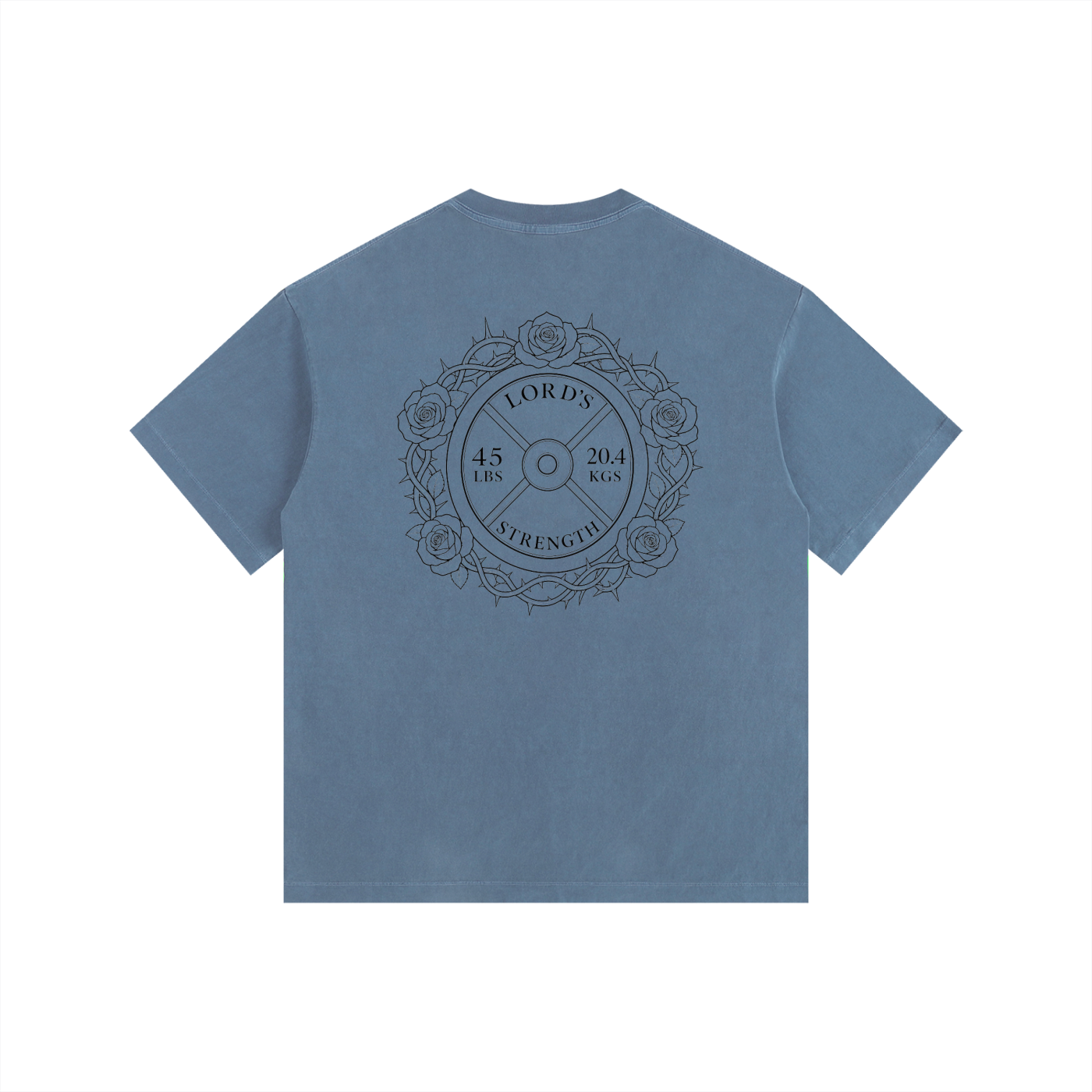 Unisex Roses Oversized Cotton T-Shirt